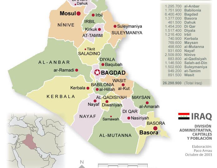 Mappa Iraq