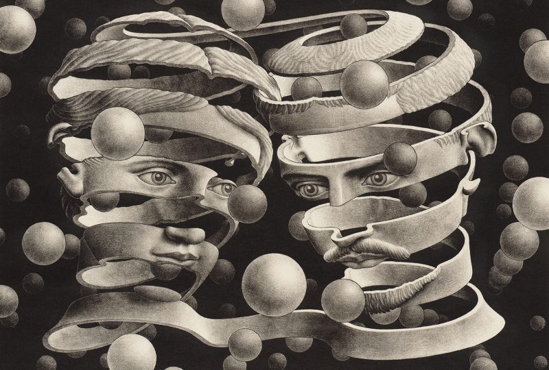 Universi Infiniti - Opera di Cornelis Escher; dal sito http://www.titianinntreviso.com/