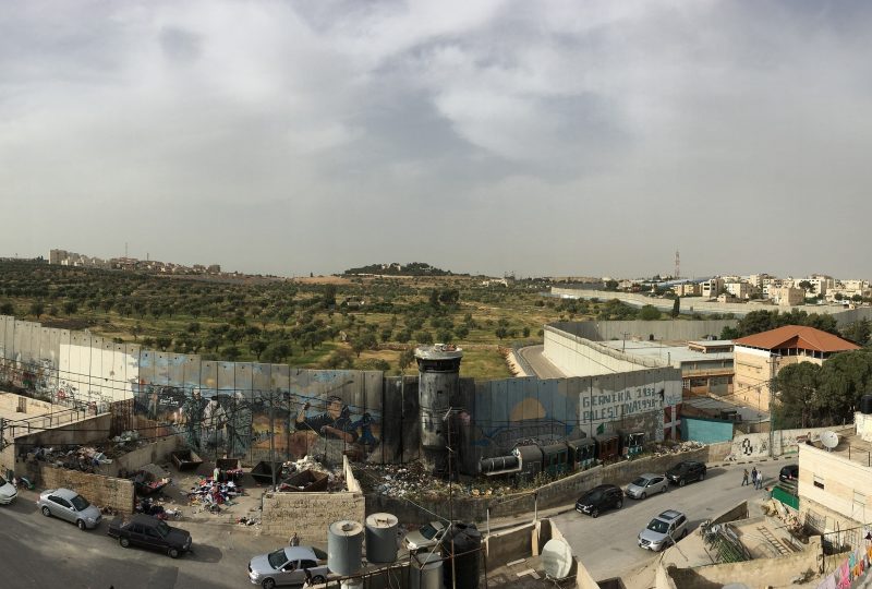 Il campo profughi palestinese di Aida a Betlemme e il muro che divide Israele e Palestina