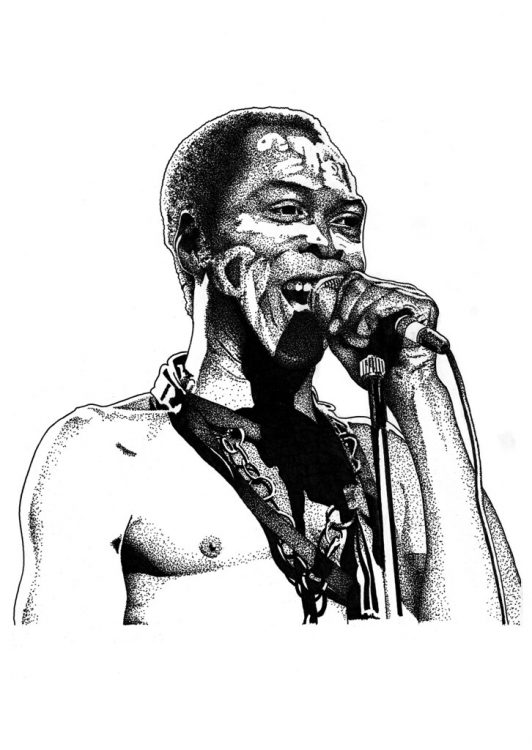 Fela Kuti on stage