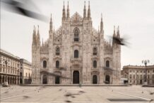 Piazza Duomo ritratta da Filippo Romano, durante il Lockdown del 2020