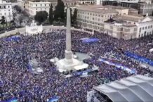 La manifestazione di Piazza del Popolo del 15 marzo per l'unità politica dell'Europa