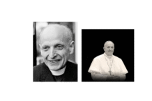 Perdo Arrupe e Jorge Mario Bergoglio, Papa Francesco, entrambi membri della Compagnia di Gesù