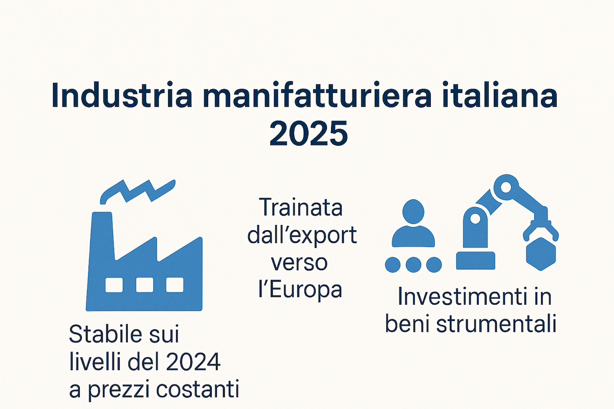 Nel 2025 le aspettative per l'industria manifatturiera italiana sono stabili rispetto all'anno precedente