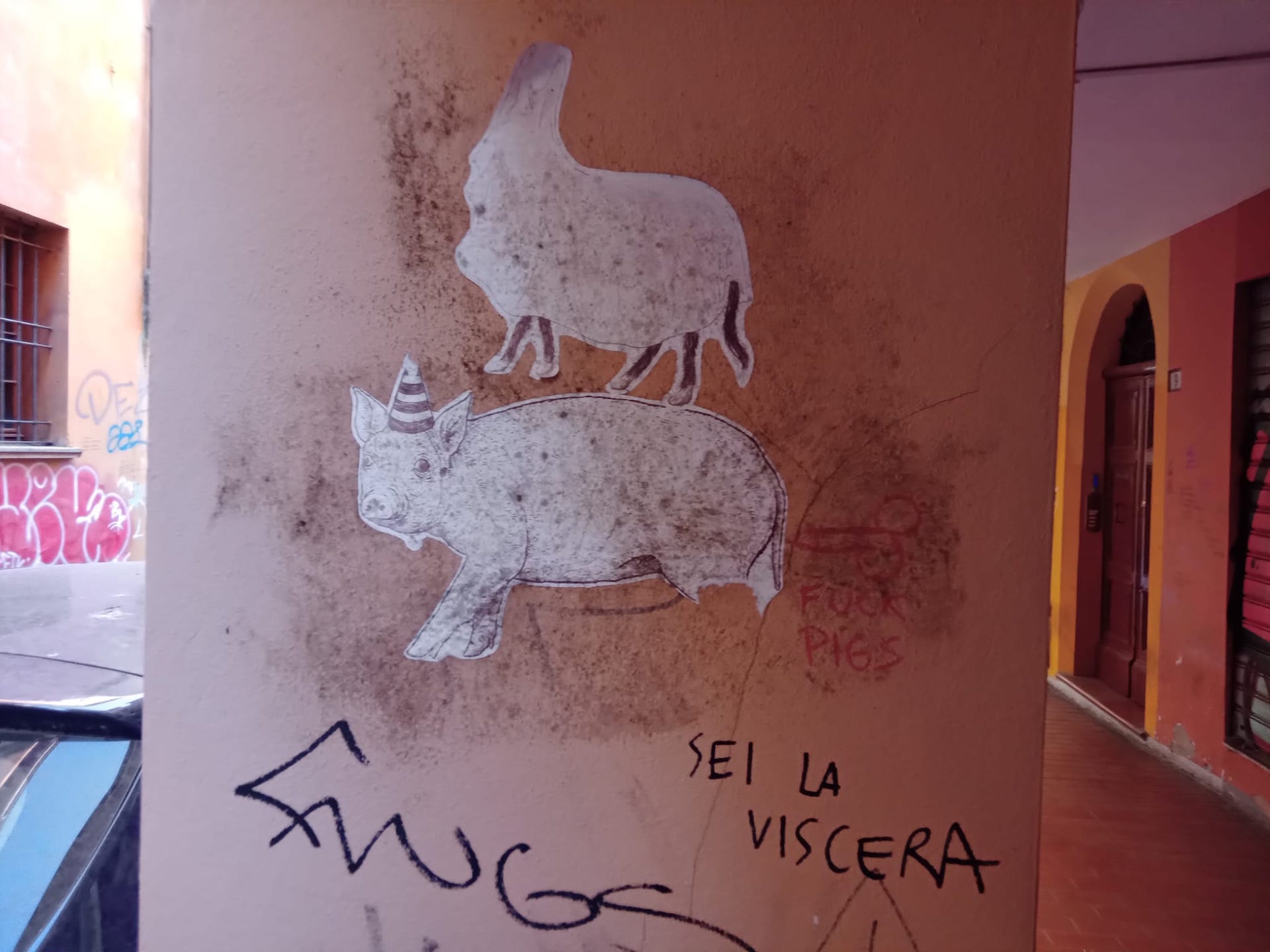 graffito a Bologna