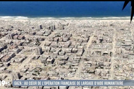 Immagine di Gaza dall'alto, ripresa da un'aereo francese. Il genoccidio del popolo Gazawi dovrebbe essere giudicato ed eventualmente riconosciuto dalla Corte Penale Internazionale, che però Israele e USA non hanno mai riconosciuto