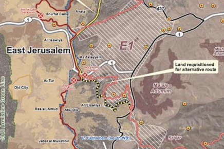 La zona E1, interessata dal progetto di colonizzazione che dividerà in due la Cisgiordania, annunciato da Smotrich, ministro di Israele