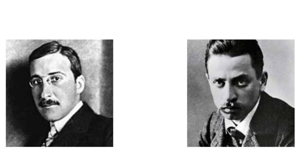 Stefan Zweig e Rainer Maria Rilke