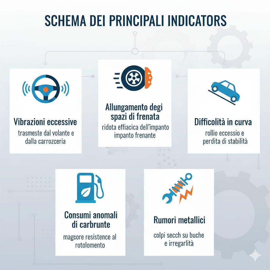 Ammortizzatori usurati, ecco i segnali che non vanno ignorati