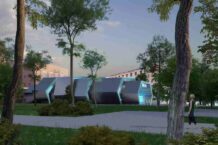 Un rendering della cabinovia di Trieste