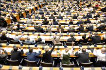 Immagine di repertorio del parlamento eurpeo. Un'analisi del Financial Times rivela come 200 eurodeputati siano in potenziale conflitto di interessi