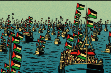 La Global Sumud Flotilla, simbolo di resistenza non violenta e solidarietà internazionale, durante la sua missione per la pace a Gaza.