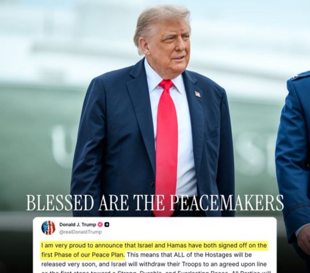 L'ammuncio della tregua dato da Donal Trump