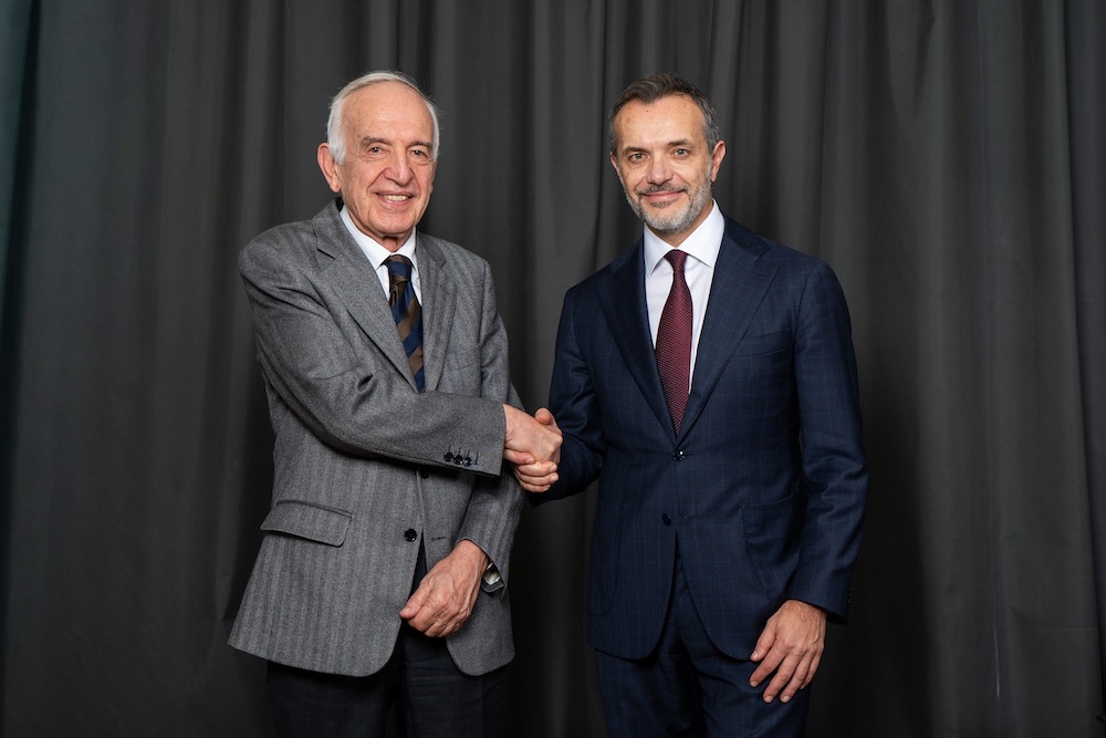 Massimo Sarmi (fibercop) e Vincenzo Esposito (Microsoft Italia)