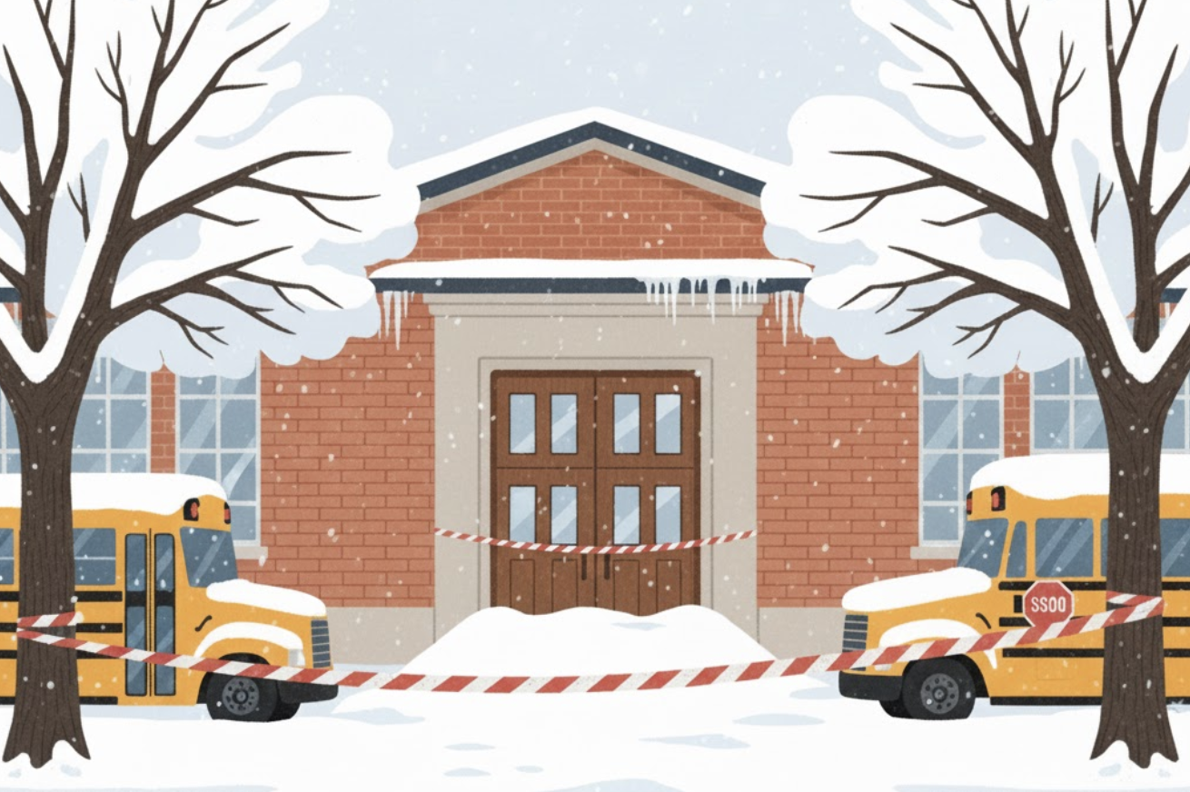 Molte scuole resteranno chiuse il 7 gennaio a causa della neve