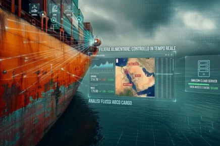 Nave cargo che aprovigiona la filiera alimentare