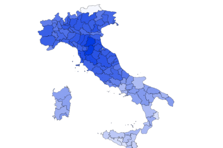 La mappa del voto al referendum