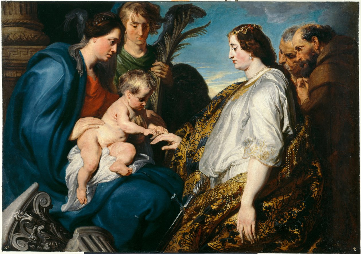 Matrimonio mistico di santa Caterina1618-1620 circa Olio su tela, 121 × 173 cm Madrid, Museo Nacional del Prado,