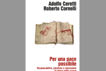 La copertina del libro Per una pace possibile, di Adolfo Ceretti e Roberto Cornelli, pubblicato da Feltrinelli Editore