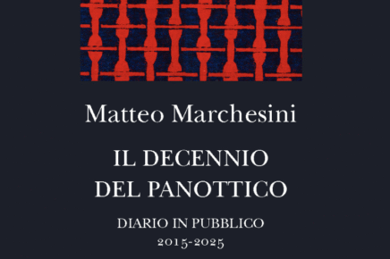 La copertina di Decennio del Panottico di Matteo Marchesini