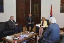 Encuentro de APES (Asociacion de la Prensa Extranjera en Suiza) con la viceministra primera de salud publica de Cuba, Tania Margarita Cruz Hernández, foto Elena Rusca