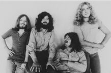 Led Zeppelin foto in bianco e nero