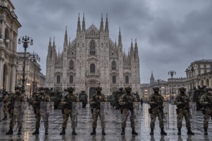 la paura a Milano, simboleggiata da un'immagine generata con la AI VLD